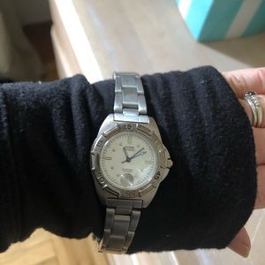 Guess women’s stainless steel watch